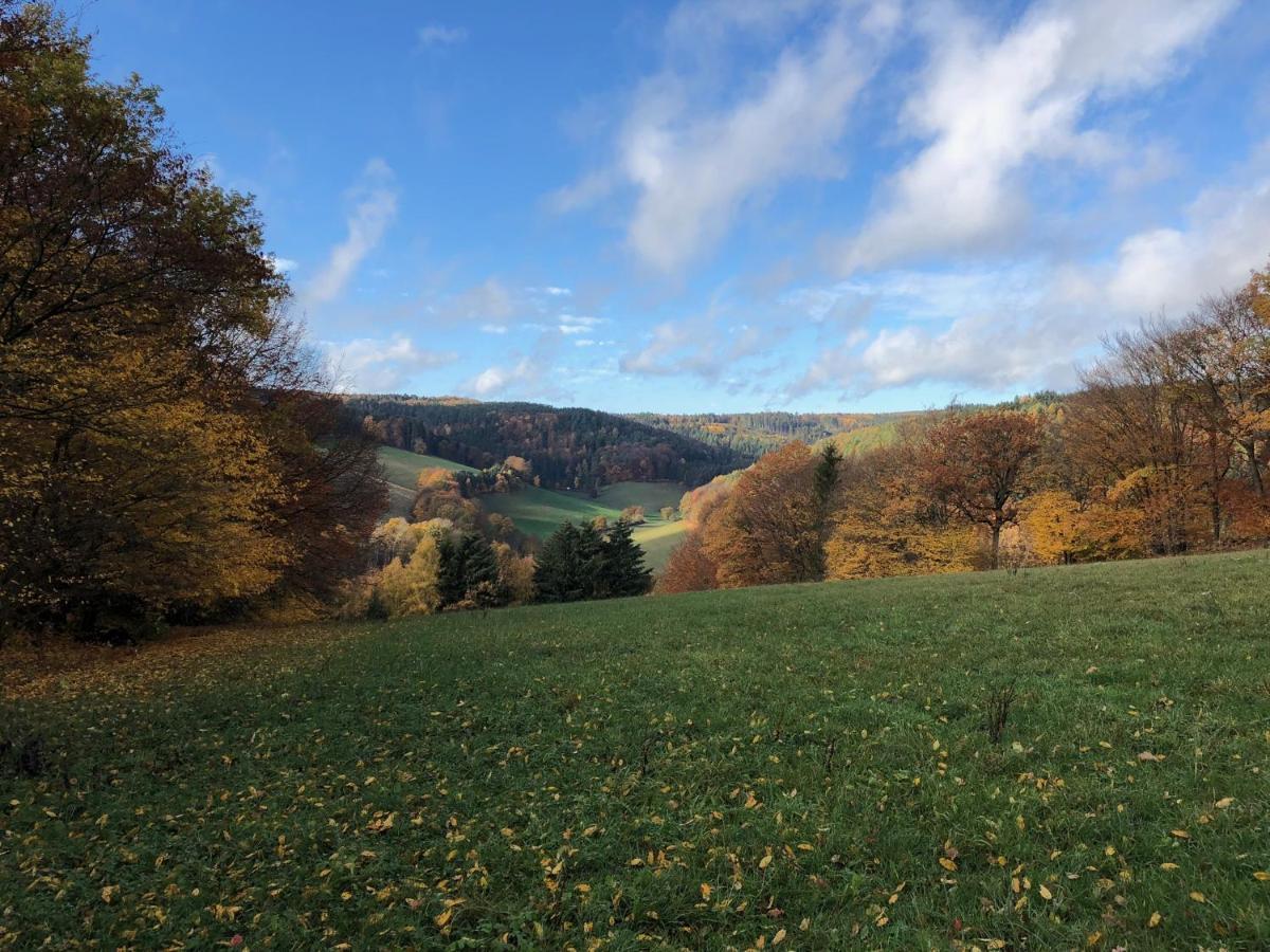 Burg Freienstein Blick 4 Sterne Mit Sauna Gammelsbach Esterno foto